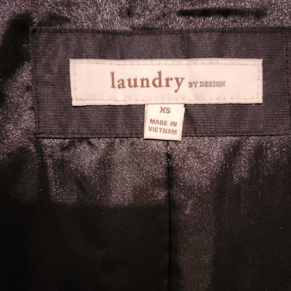 Laundry by Design Black Long  Jacket Sz XS - Picture 3 of 13